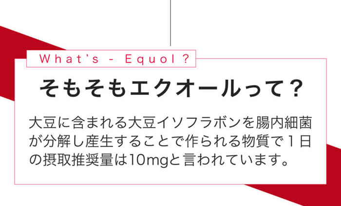 エクオールの働きと効果の説明