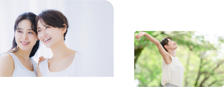 笑顔の女性たち