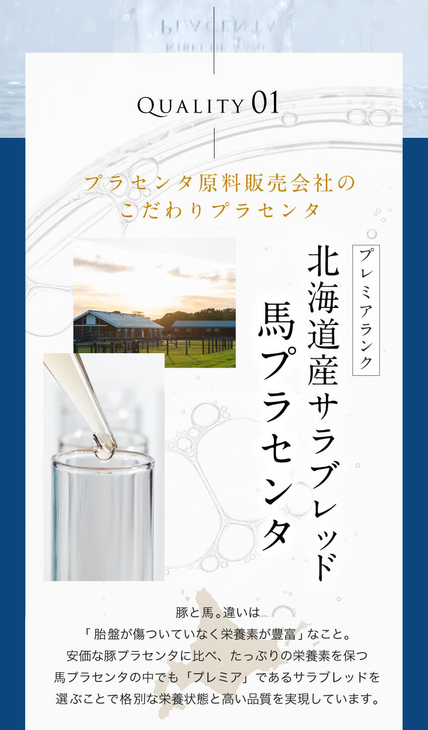QUALITY 01 北海道産サラブレッド馬プラセンタ